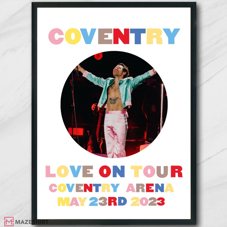 Harry Styles Love On Tour 2023 Coventry Night 2 Poster Harry Styles Love On Tour 2023 Coventry Night 2 Poster