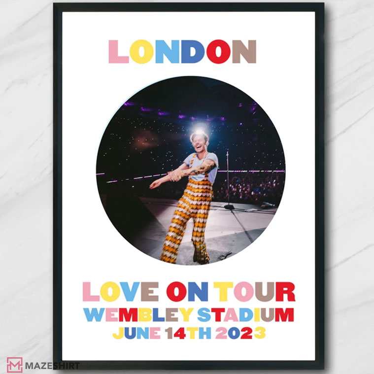 Harry Styles Love On Tour 2023 Wembley Night 2 Harry's House Poster Harry Styles Love On Tour 2023 Wembley Night 2 Harry's House Poster