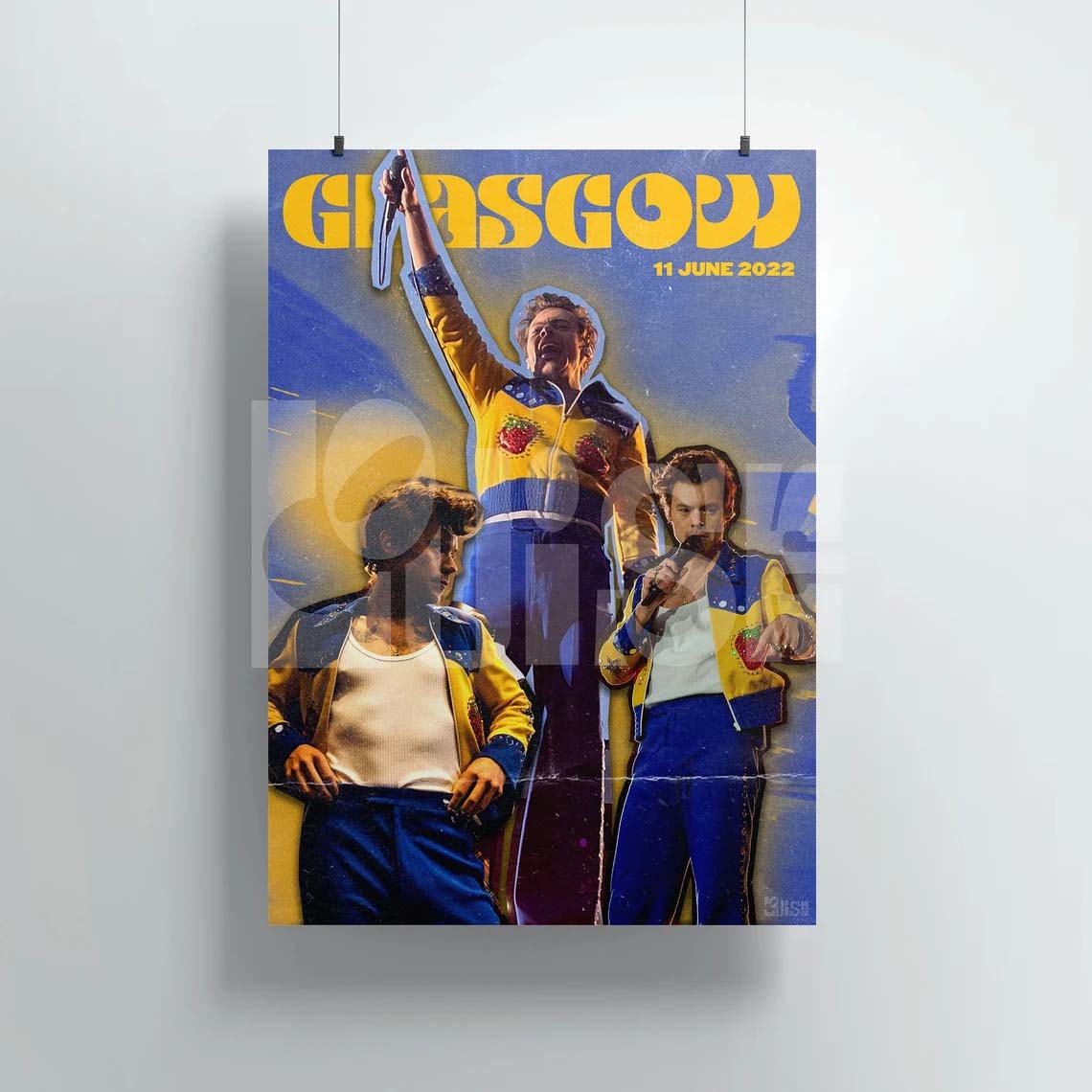 Harry Styles Love On Tour Glasgow Scotland Poster Harry Styles Love On Tour Glasgow Scotland Poster