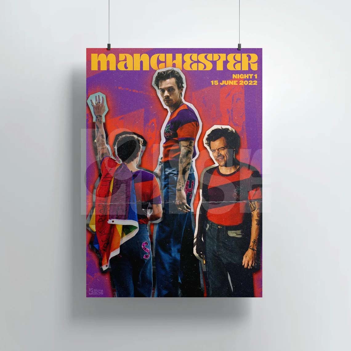 Harry Styles Love On Tour Manchester England Night 1 Poster Harry Styles Love On Tour Manchester England Night 1 Poster