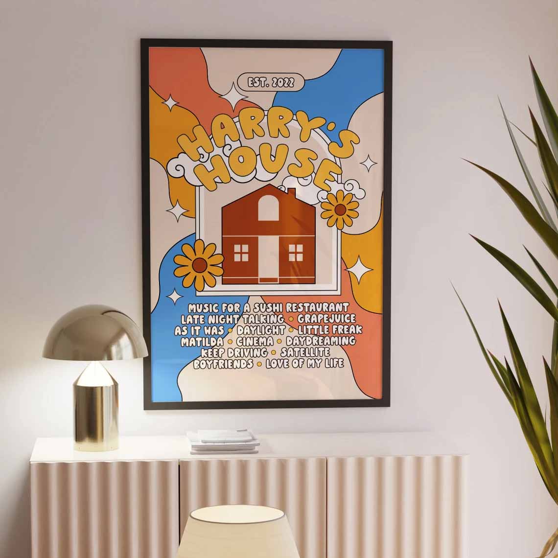 Harry's House Album Print Harry Styles Retro Poster Harry's House Album Print Harry Styles Retro Poster