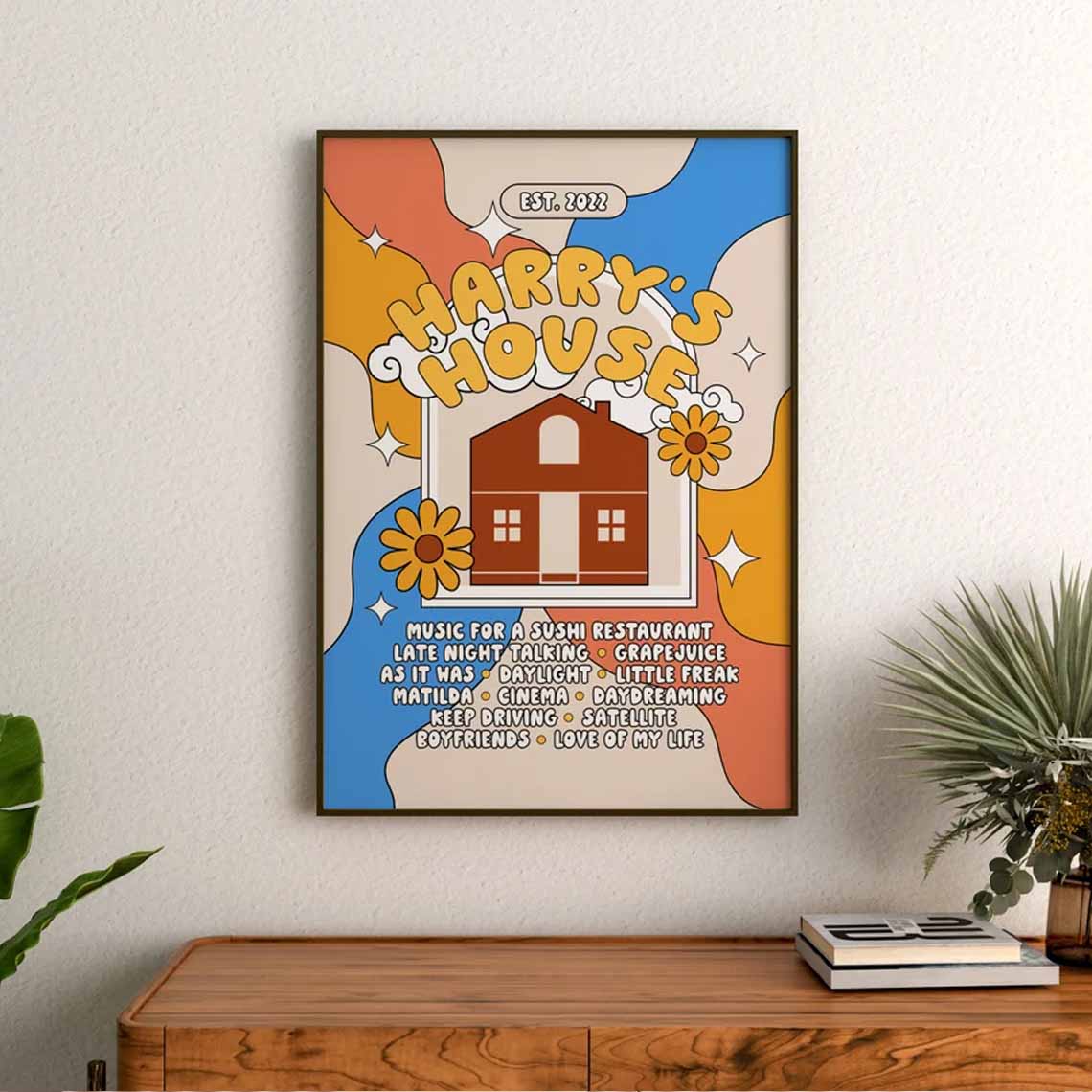 Harry's House Album Print Harry Styles Retro Poster Harry's House Album Print Harry Styles Retro Poster