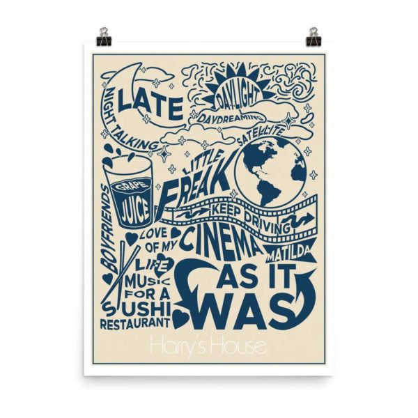 Harry’s House Tracklist Harry Styles Poster