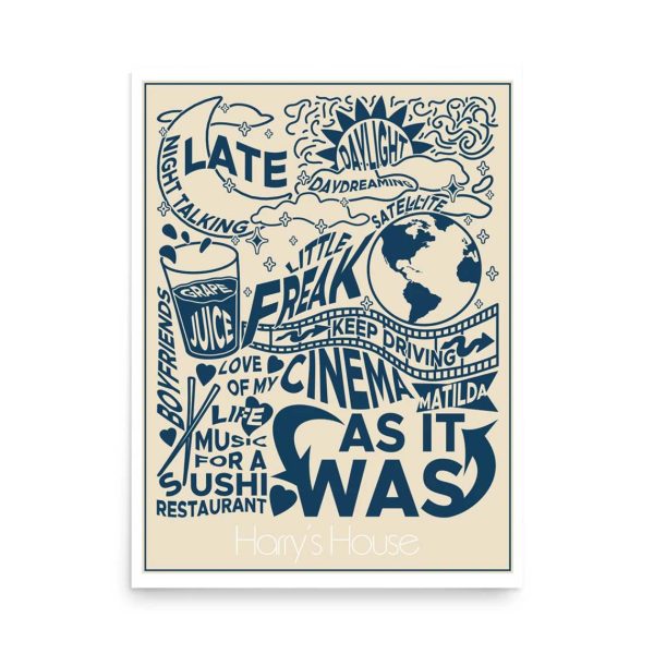 Harry’s House Tracklist Harry Styles Poster