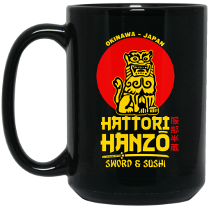 Hattori Hanzo Sword & Sushi Okinawa Japan Mug