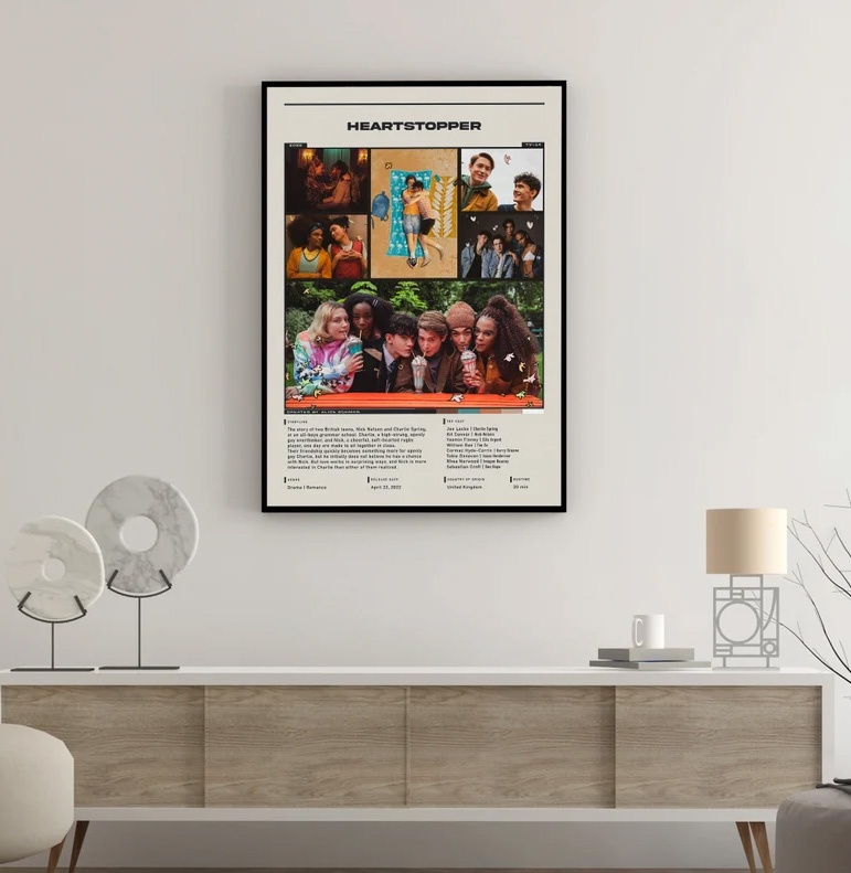 Heartstopper TV Show Nick And Charlie Poster Heartstopper TV Show Nick And Charlie Poster