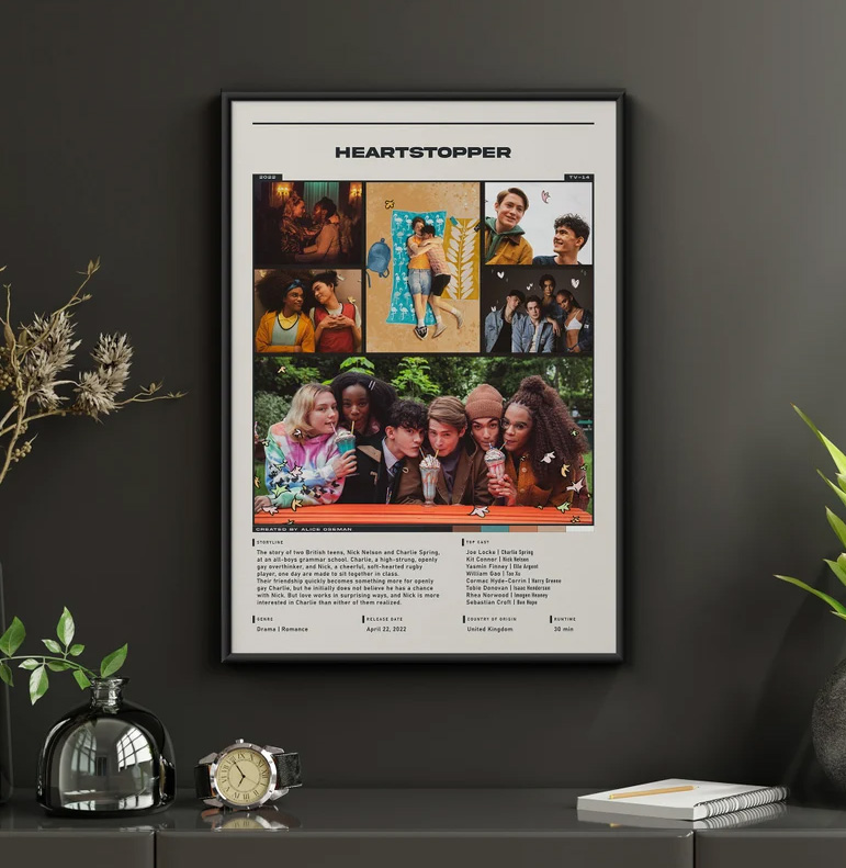 Heartstopper TV Show Nick And Charlie Poster Heartstopper TV Show Nick And Charlie Poster