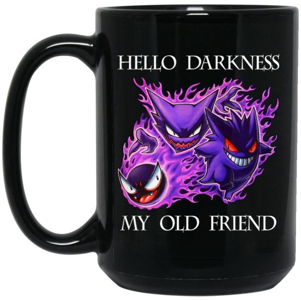 Hello Darkness My Old Friend Gengar Pokemon Mug