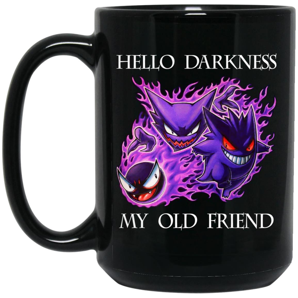 Hello Darkness My Old Friend Gengar Pokemon Mug Hello Darkness My Old Friend Gengar Pokemon Mug