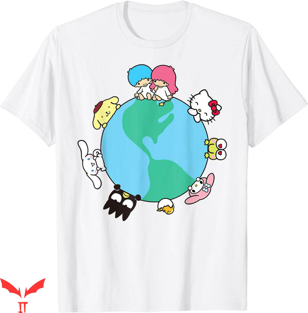 Hello Kitty And Friends T-shirt Sanrio Earth T-shirt Hello Kitty And Friends T-shirt Sanrio Earth T-shirt