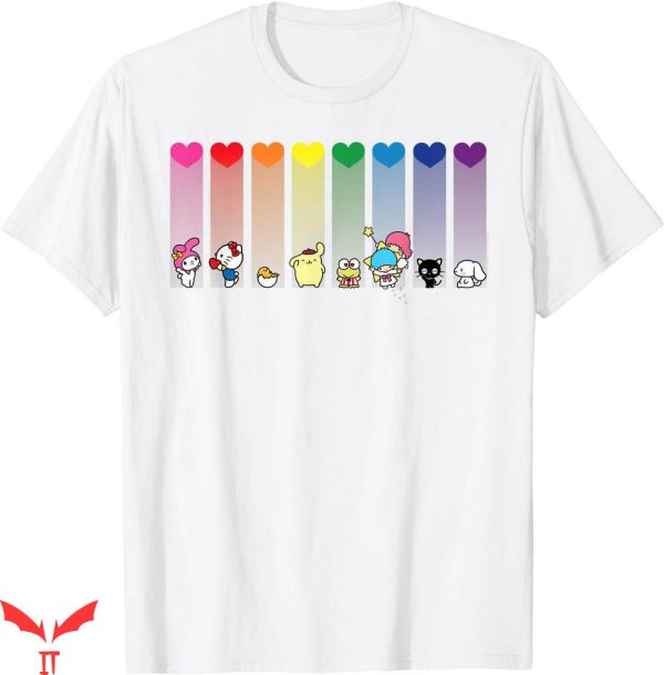 Hello Kitty And Friends T-shirt Sanrio Rainbow T-shirt