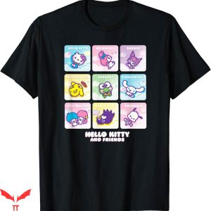 Hello Kitty And Friends T-shirt Square Icons T-shirt