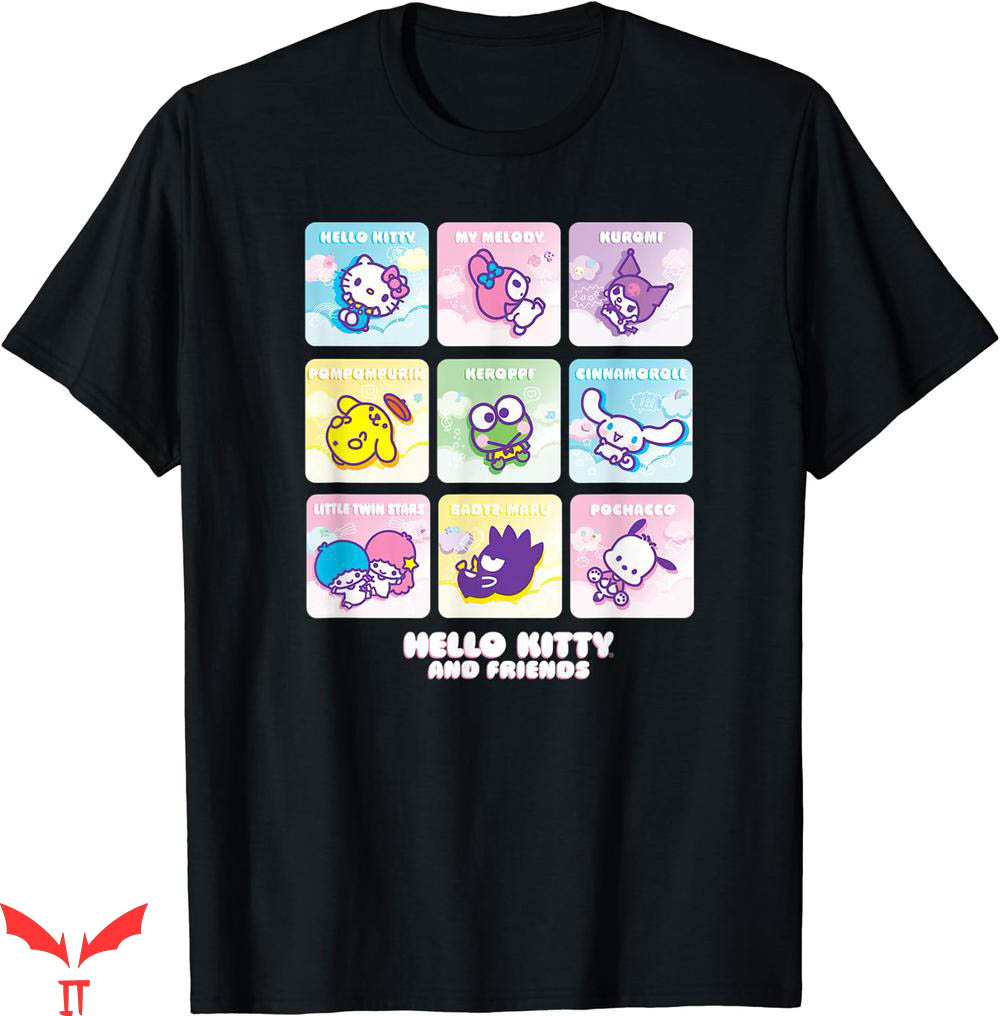 Hello Kitty And Friends T-shirt Square Icons T-shirt Hello Kitty And Friends T-shirt Square Icons T-shirt