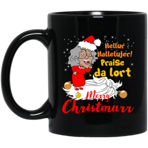 Hellur Hallelujer Praise Da Lort Merry Christmas Mug 3