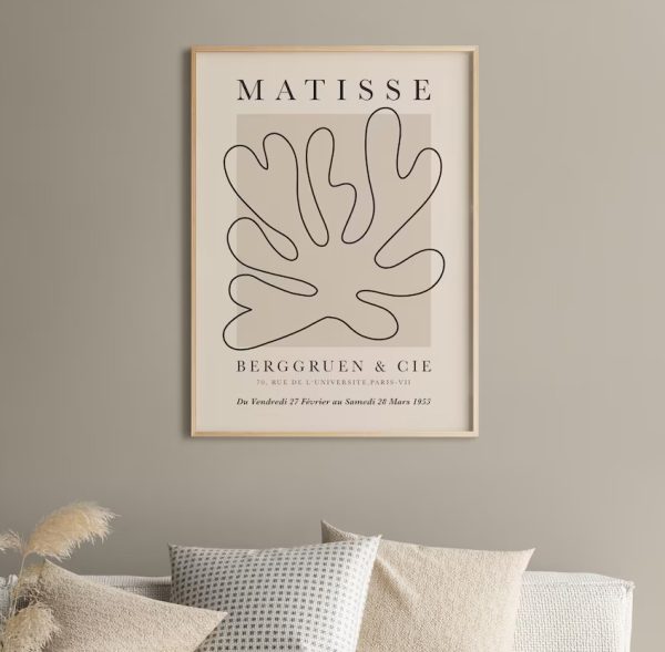 Henri Matisse Abstract Printable Wall Art La Gerbe Vintage Exhibition Poster
