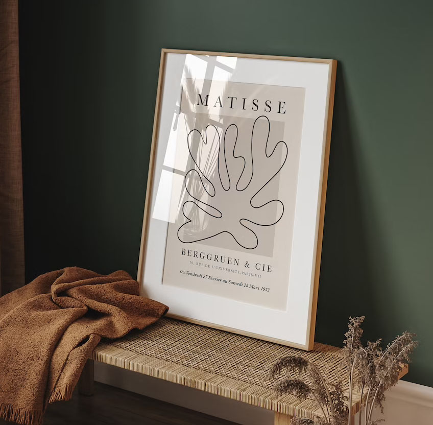 Henri Matisse Abstract Printable Wall Art La Gerbe Vintage Exhibition Poster Henri Matisse Abstract Printable Wall Art La Gerbe Vintage Exhibition Poster
