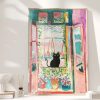 Henri Matisse Cat Print, Matisse Open Window Cat Poster
