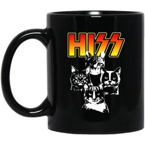 Hiss Kiss Cats Kittens Rocks Mug