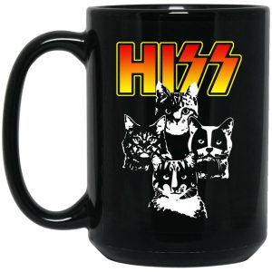 Hiss Kiss Cats Kittens Rocks Mug