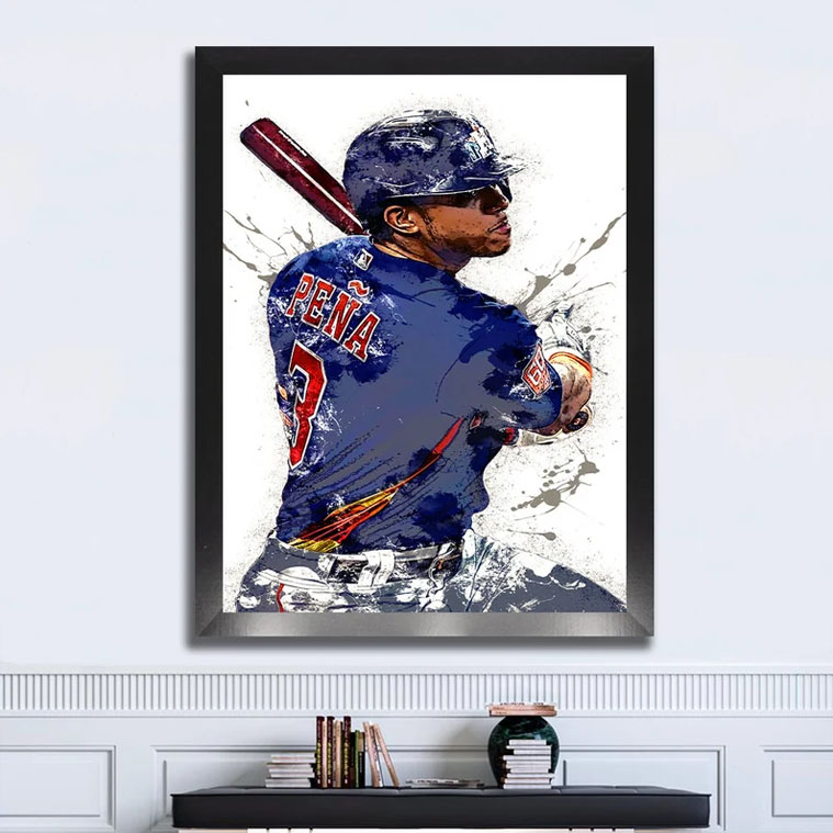 Houston Astros Professional Player Jeremy Pena Poster Houston Astros Professional Player Jeremy Pena Poster
