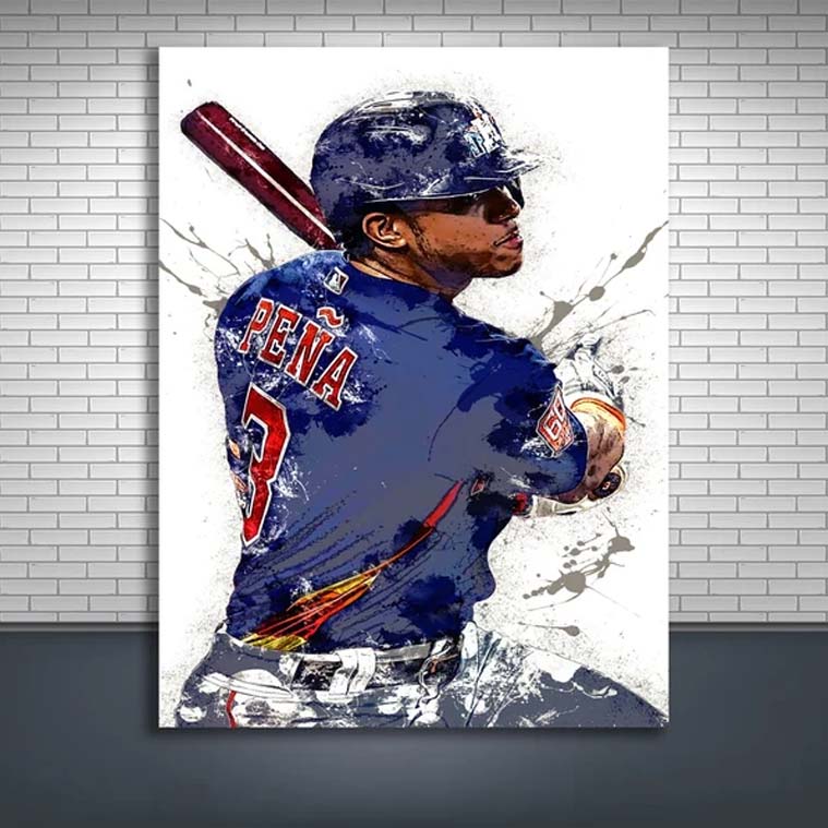Houston Astros Professional Player Jeremy Pena Poster Houston Astros Professional Player Jeremy Pena Poster