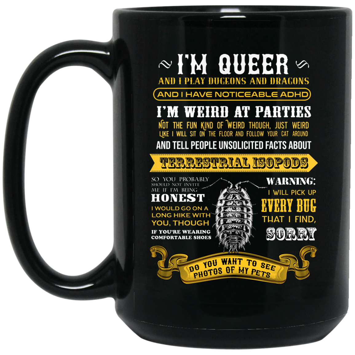 I’m Queer And I Play Dungeons And Dragons Have Noticeable Adhd Mug I’m Queer And I Play Dungeons And Dragons Have Noticeable Adhd Mug