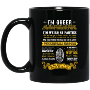 I'm Queer And I Play Dungeons And Dragons Have Noticeable Adhd Mug 3