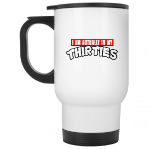 I Am Actually In My Thirties Funny TMNT Parody White Mug 6