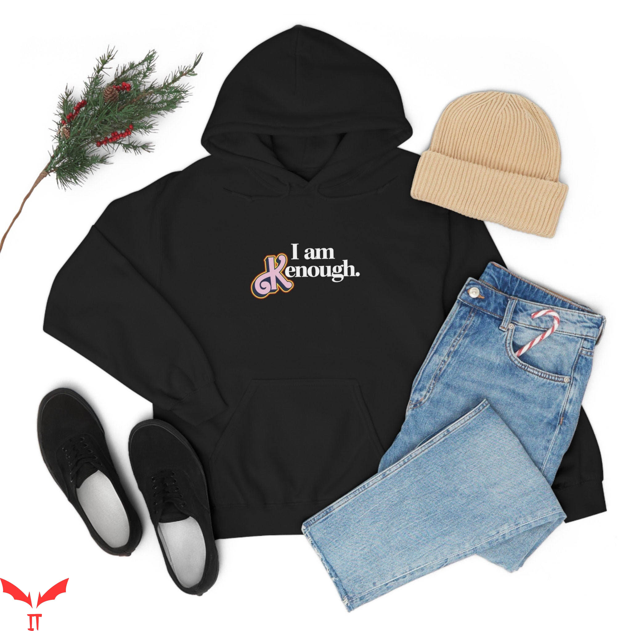 I Am Kenough Barbie Hoodie Pinky I'm Ken Baby Doll Movie Fan I Am Kenough Barbie Hoodie Pinky I'm Ken Baby Doll Movie Fan