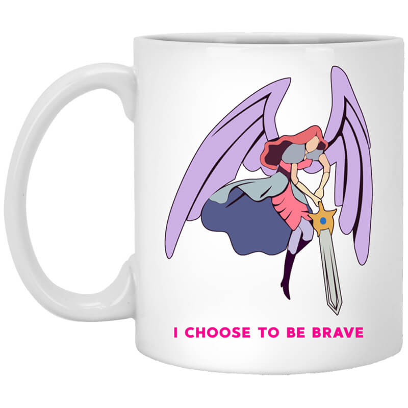 I Choose To Be Brave Queen Angella Mug I Choose To Be Brave Queen Angella Mug