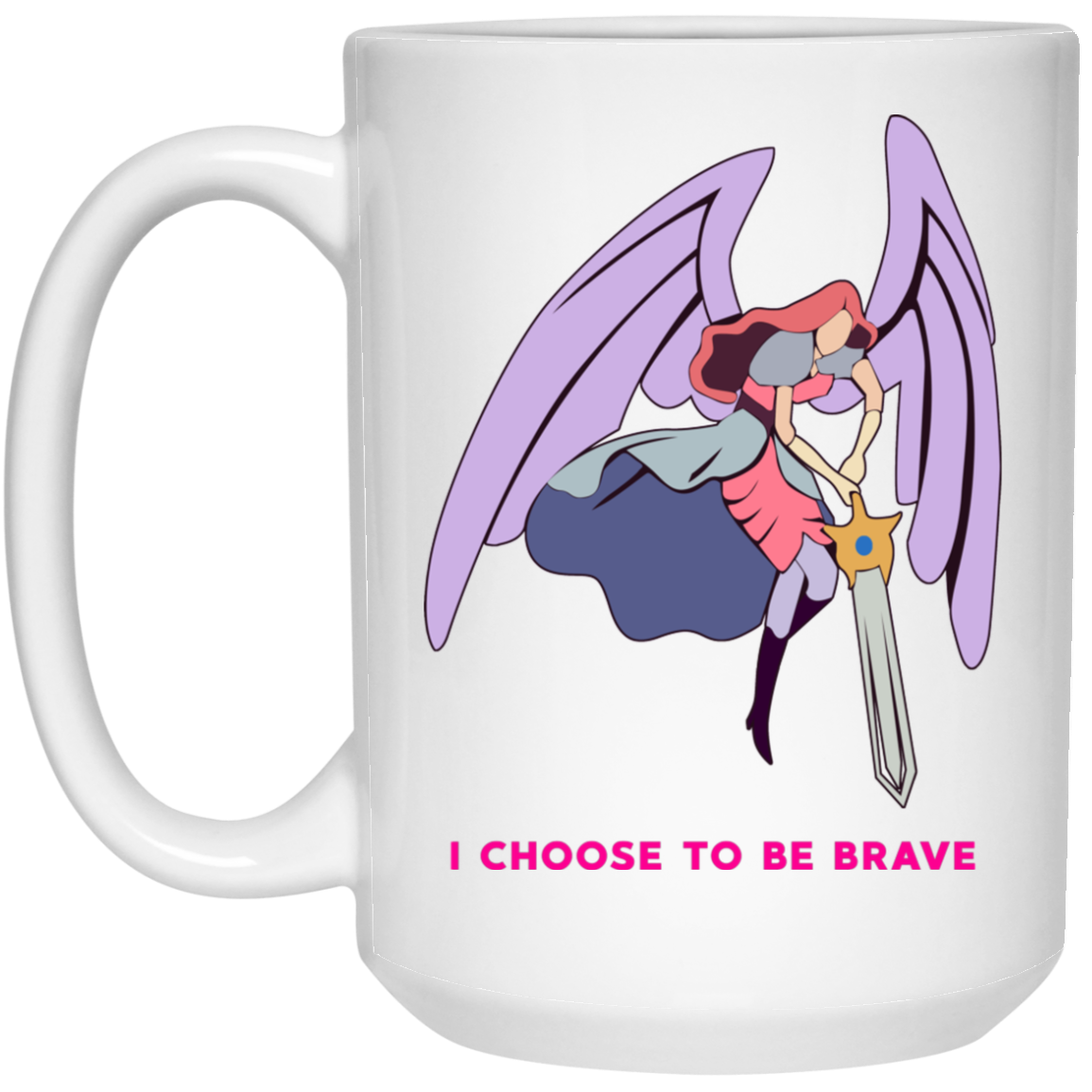 I Choose To Be Brave Queen Angella Mug I Choose To Be Brave Queen Angella Mug