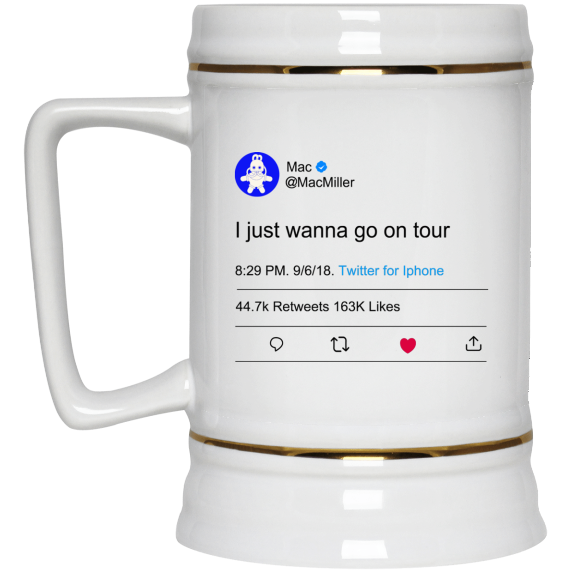 I Just Wanna Go On Tour Mac Miller 11 15 oz Mug I Just Wanna Go On Tour Mac Miller 11 15 oz Mug