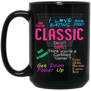 I Love Eating Classic Do U Games Mug