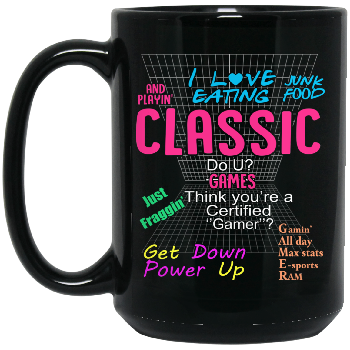 I Love Eating Classic Do U Games Mug I Love Eating Classic Do U Games Mug