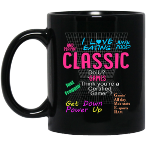 I Love Eating Classic Do U Games Mug 3