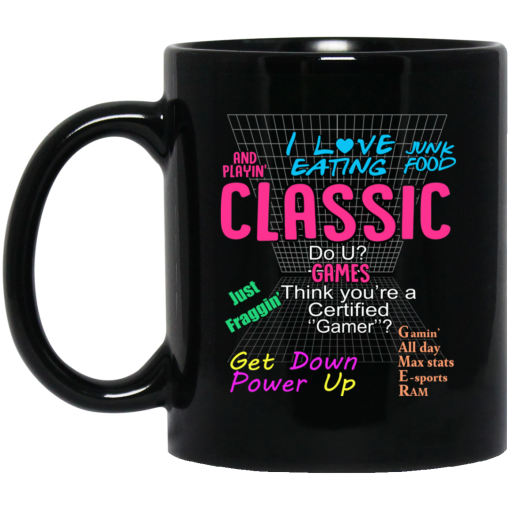 I Love Eating Classic Do U Games Mug I Love Eating Classic Do U Games Mug