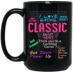 I Love Eating Classic Do U Games Mug 4