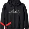 I Love Ny Hoodie New York Skyline Heartbeat