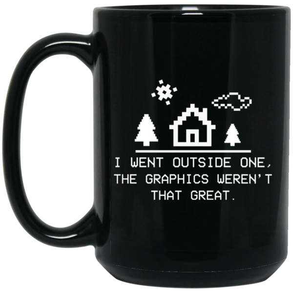 I Went Outside One The Graphics Weren’t That Great Mug