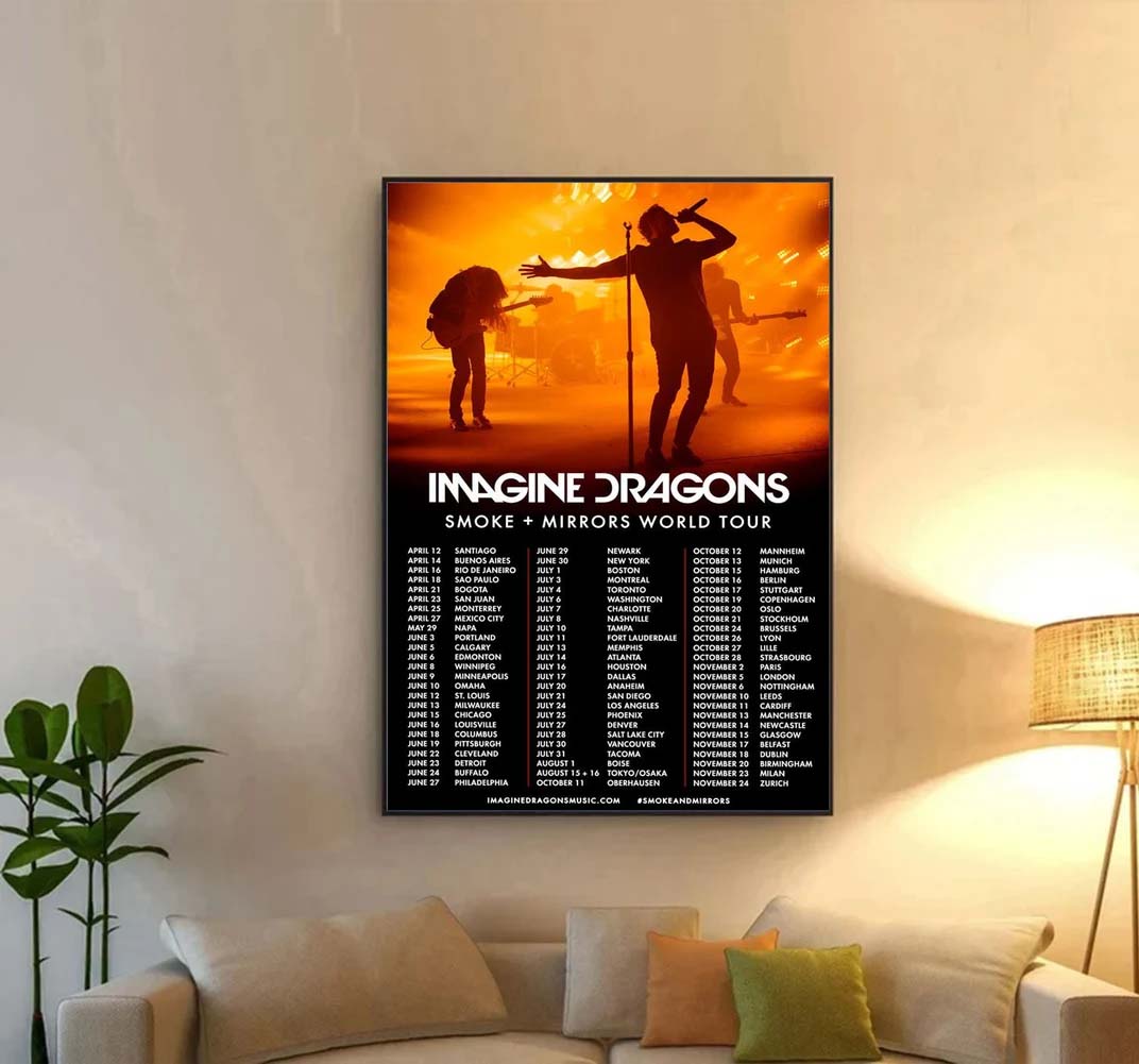 Imagine Dragons Mercury Tour 2022 Gift For Fan Poster Imagine Dragons Mercury Tour 2022 Gift For Fan Poster