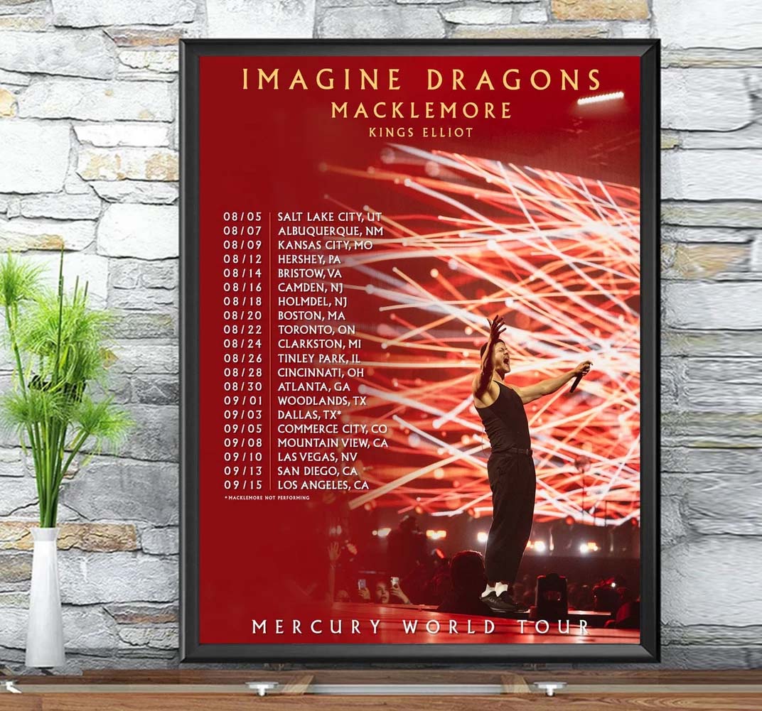 Imagine Dragons Mercury Tour Concert 2022 Best Poster Imagine Dragons Mercury Tour Concert 2022 Best Poster