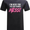 Inter Miami Messi T-Shirt Black Miami Messi Text T-Shirt NFL