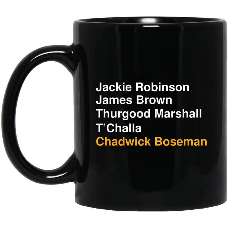 Jackie Robinson James Brown Thurgood Marshall T’Challa Chadwick Boseman Mug Jackie Robinson James Brown Thurgood Marshall T’Challa Chadwick Boseman Mug
