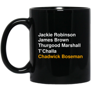 Jackie Robinson James Brown Thurgood Marshall T'Challa Chadwick Boseman Mug 3
