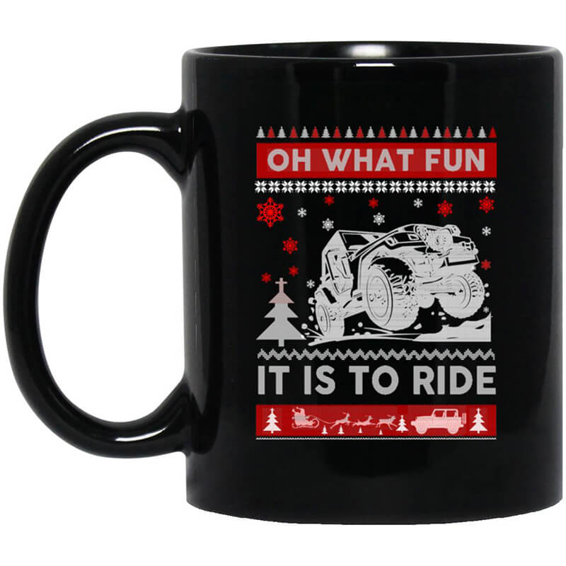 Jeep Christmas Oh What Fun It Is To Ride Mug Jeep Christmas Oh What Fun It Is To Ride Mug