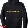 Jesus Is King Hoodie Blue Small Bible Verse Vintage