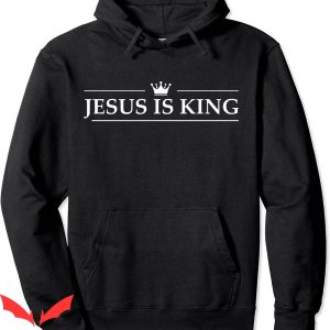 Jesus Is King Hoodie Christian Crown Bible Verse Vintage