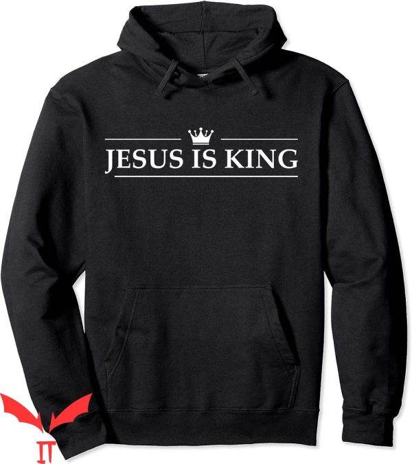 Jesus Is King Hoodie Christian Crown Bible Verse Vintage