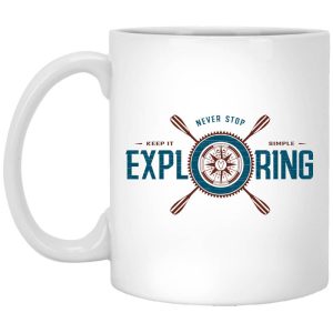 Joe Robinet Never Stop Exploring Mug