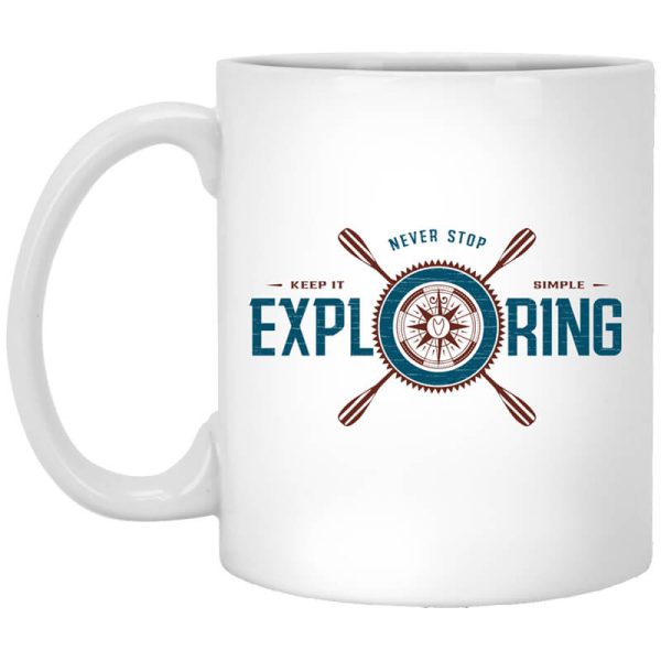 Joe Robinet Never Stop Exploring Mug
